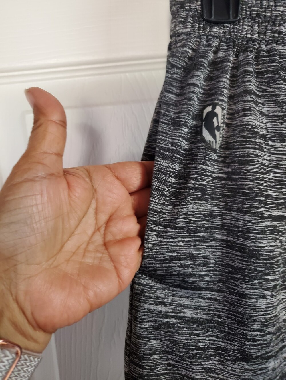 Vintage Basketball Shorts Size Medium Gray w/Black Comfort Fit Sporty Pull-on - Picture 4 of 11